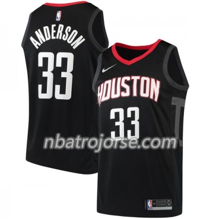Män Houston Rockets Tröja Ryan Anderson 33 Nike 2017-18 Svart Swingman